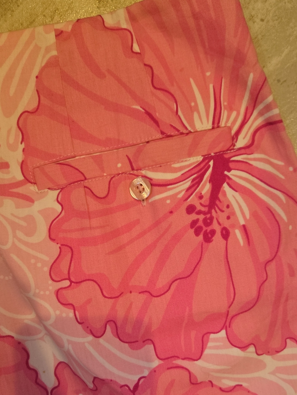 Lilly Pulitzer Vintage Pink Floral Design Print Skirt - Picture 6 of 7
